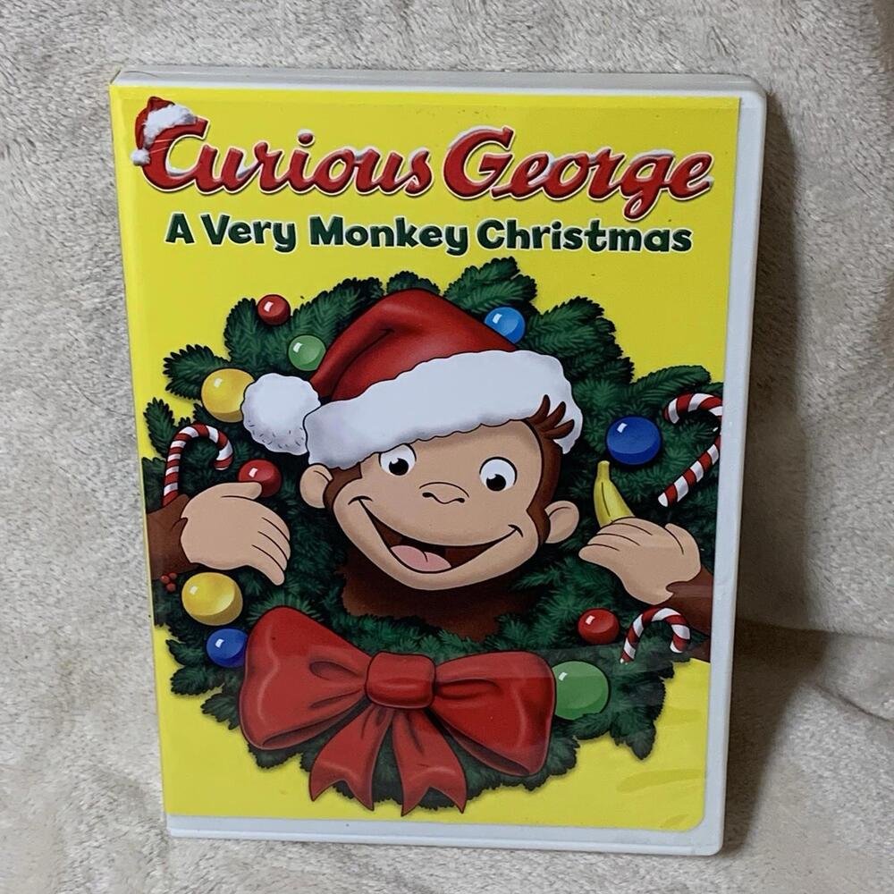 Curious George A Very Monkey Christmas DVD GOOD